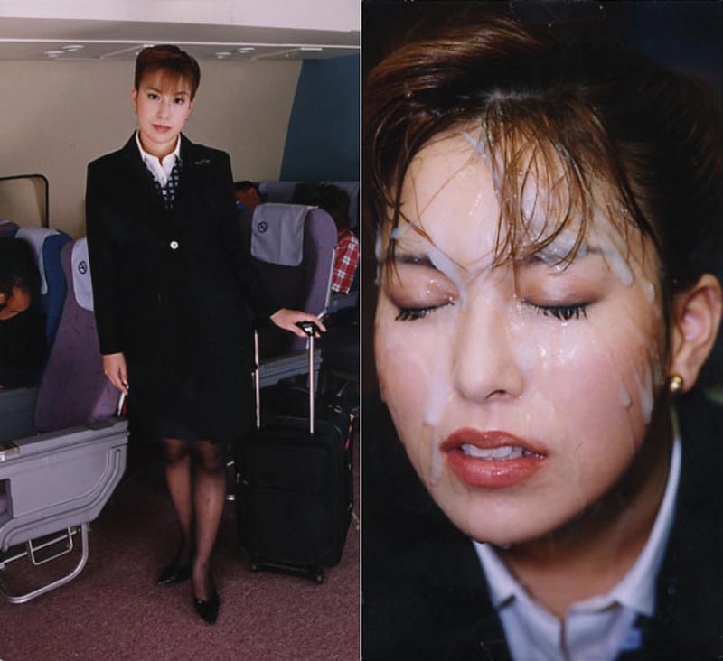 Bukkake Service on airplane 02 jacket