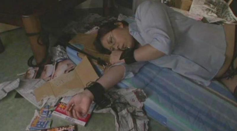 Glasses female teacher aimed at Humiliation confinement rape 1 jacket